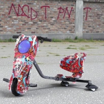 صورة سكوتر درفت صغير ذكي بطبعات ملونة متعددة 36 فولت بثلاث عجلات